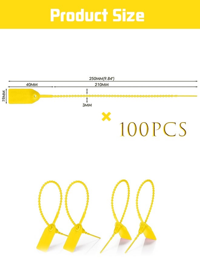 Duravel Plastic Security Seals Anti-Tamper Tags with Numbered Zip Ties for Fire Extinguisher Safety (100 Pieces, 250MM) - Image 2