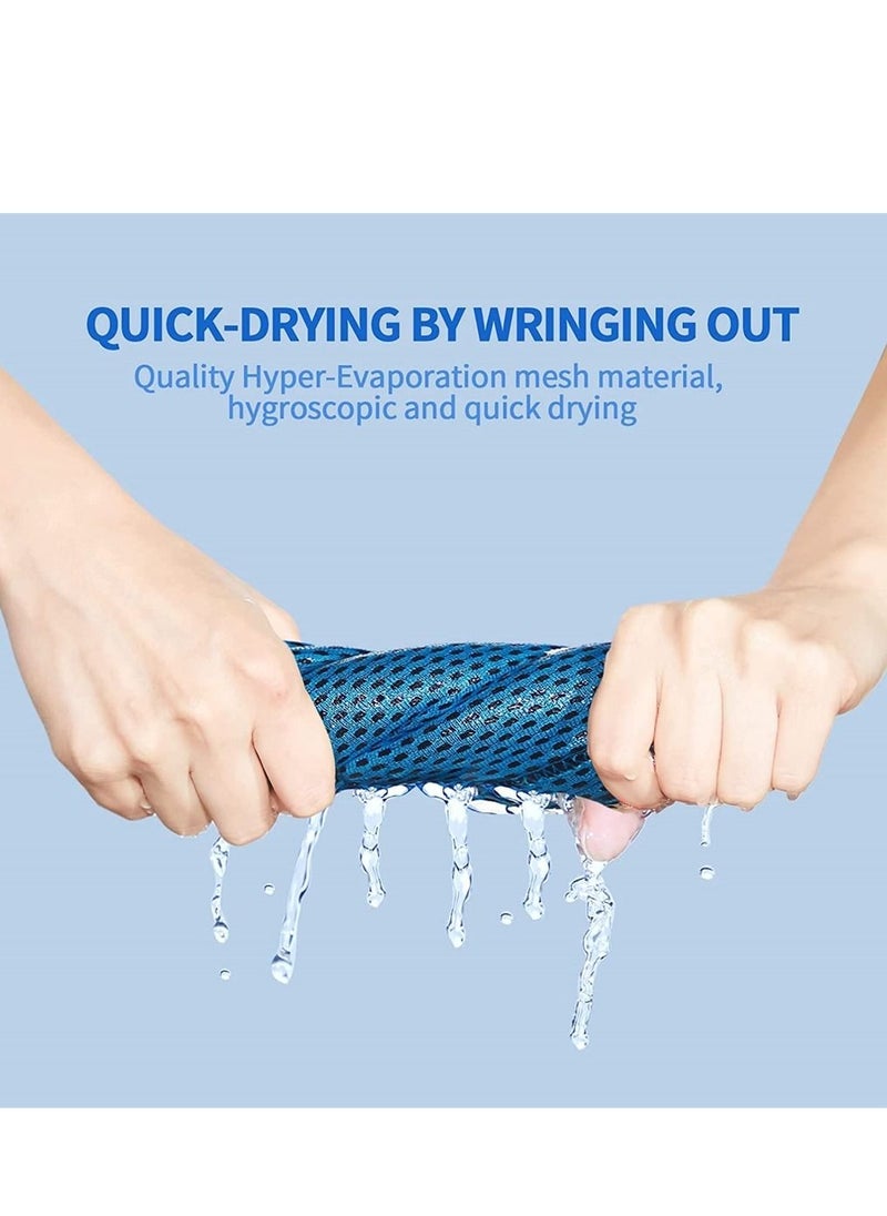 Generic - Cooling Towels, 10 Pack Ice Towel, Mesh Cooling Towel, Soft Breathable Chilly Towel, Ice Towel for Neck, Microfiber Towel, for Yoga, Golf, Sport, Running, Gym, Workout, Camping, Fitness, 30 * 80 cm - Image 1