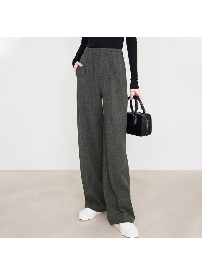 XINYANG Straight-leg Suit Pants With Premium Drape, Women's Floor-length Wide-leg Trousers For Summer 2025, Slim-fit Palazzo Pants - Image 4