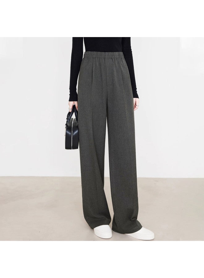 XINYANG Straight-leg Suit Pants With Premium Drape, Women's Floor-length Wide-leg Trousers For Summer 2025, Slim-fit Palazzo Pants - Image 5