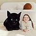 IKASA Black Cat Stuffed Animals Plush ToysGiant Big Large Jumbo Soft Toy30 Cute Huge Size Fluffy Plushy Fat PlushieGifts for Kids - Image 4