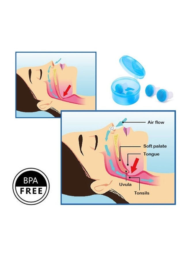silvercnc - Anti Snoring Devices, Silicone Nose Clip Air Purifier Nose Breathing Apparatus, Anti Snoring Device Nose Clip Anti Snoring, Mini Nose Buds Anti Snoring 2 Pairs - Image 1