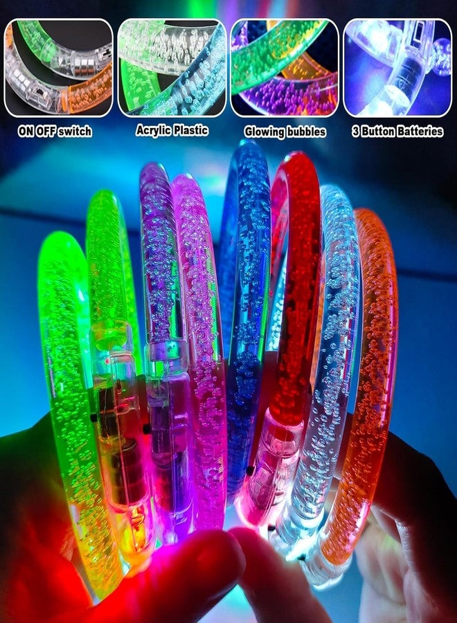 SAJANI Glow In The Dark LED Bracelets, Light Up Bracelets Glow Sticks, Neon Party Supplies For Kids And Adults, Light Up Toys Halloween Party Favors (Multicolor) (2) - Image 4