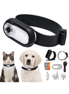 Cat Camera Collar with 32G SD Card, Cat Collar Dog Collar Camera，1080P, Portable Tiny Sport Action Pet Collar Camera, Video Records,Indoor/Outdoor,Birthday Gifts for Cat, Dog