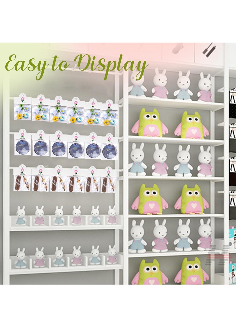 إكسفور Car Coaster Packaging, Include 100 Pcs Sublimation Car Coasters Cards and 100 Pcs Self-Adhesive Bags, for Bracelet, Car Coaster, Keychain, Display Cards for Selling, 3.9'×3.14'' - Image 4