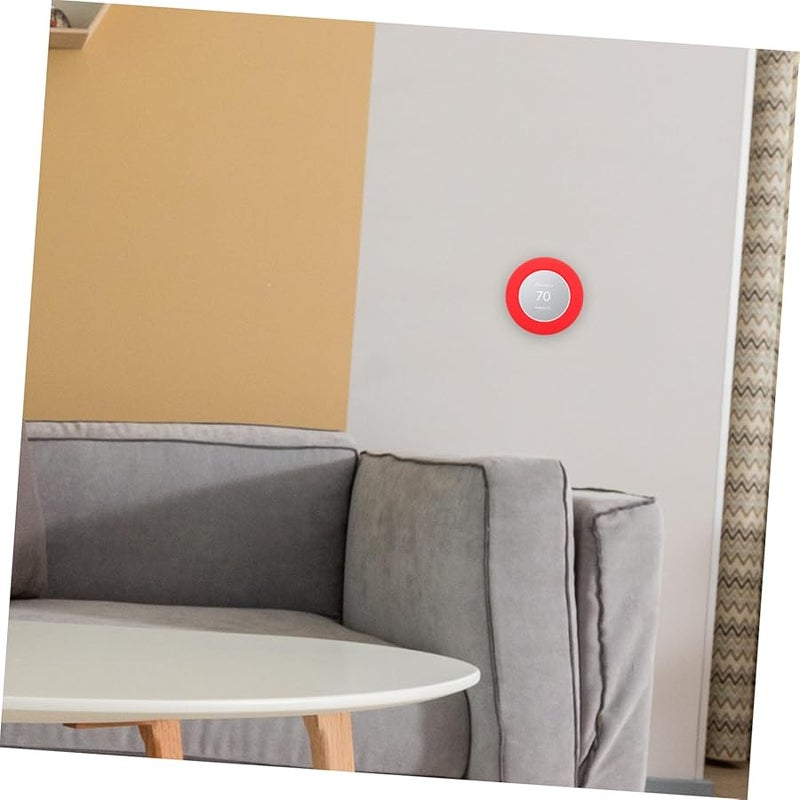 Nest Thermostat Wall Plate Cover Silicone Protective Case Easy Installation Home Decor - Image 3