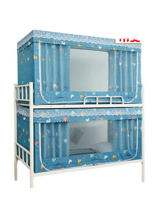 Bluejw RKT4 Student Dormitory Bed Curtain Plus Mosquito Net Integrated Upper Bunk Lower Bunk Full Shading Anti-mosquito Universal Zipper With Bracket - Image 4