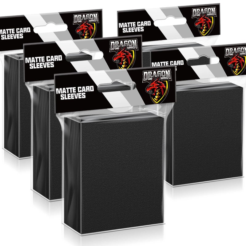 Kitoyz 500 Pcs Black Card Sleeves Toploaders for Trading Card Matte Card Sleeves Deck Card Protectors Compatible with Baseball Cards Sports Cards Game Card - Image 2