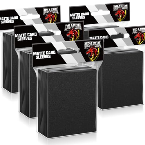 Kitoyz 500 Pcs Black Card Sleeves Toploaders for Trading Card Matte Card Sleeves Deck Card Protectors Compatible with Baseball Cards Sports Cards Game Card - Image 1