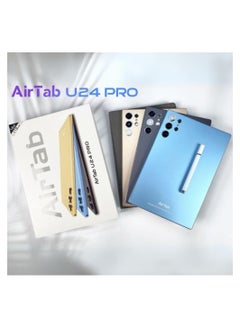 AirTab U24 Pro Smart Tablet 10.1-FHD Inch Display 16GB RAM 1TB ROM – With Arabic Keyboard BLUE  - Image 2