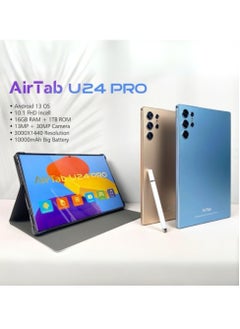 AirTab U24 Pro Smart Tablet 10.1-FHD Inch Display 16GB RAM 1TB ROM – With Arabic Keyboard BLUE  - Image 3