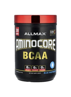 Allmax ALLMAX, AMINOCORE™ BCAA, Blue Raspberry, 0.76 lbs (345 g)  - Image 1
