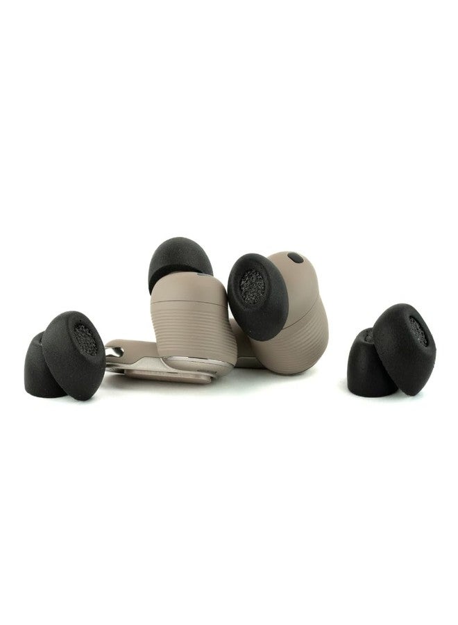 Comply TWo-230-A | Premium Memory Foam Replacement Earbud Tips for JBL Tour Pro 3, Nothing Ear, OnePlus Buds, & More | Ultimate Comfort, Secure Fit, Superior Noise Isolation| Black (S/M/L) (3 Pairs) - Image 1