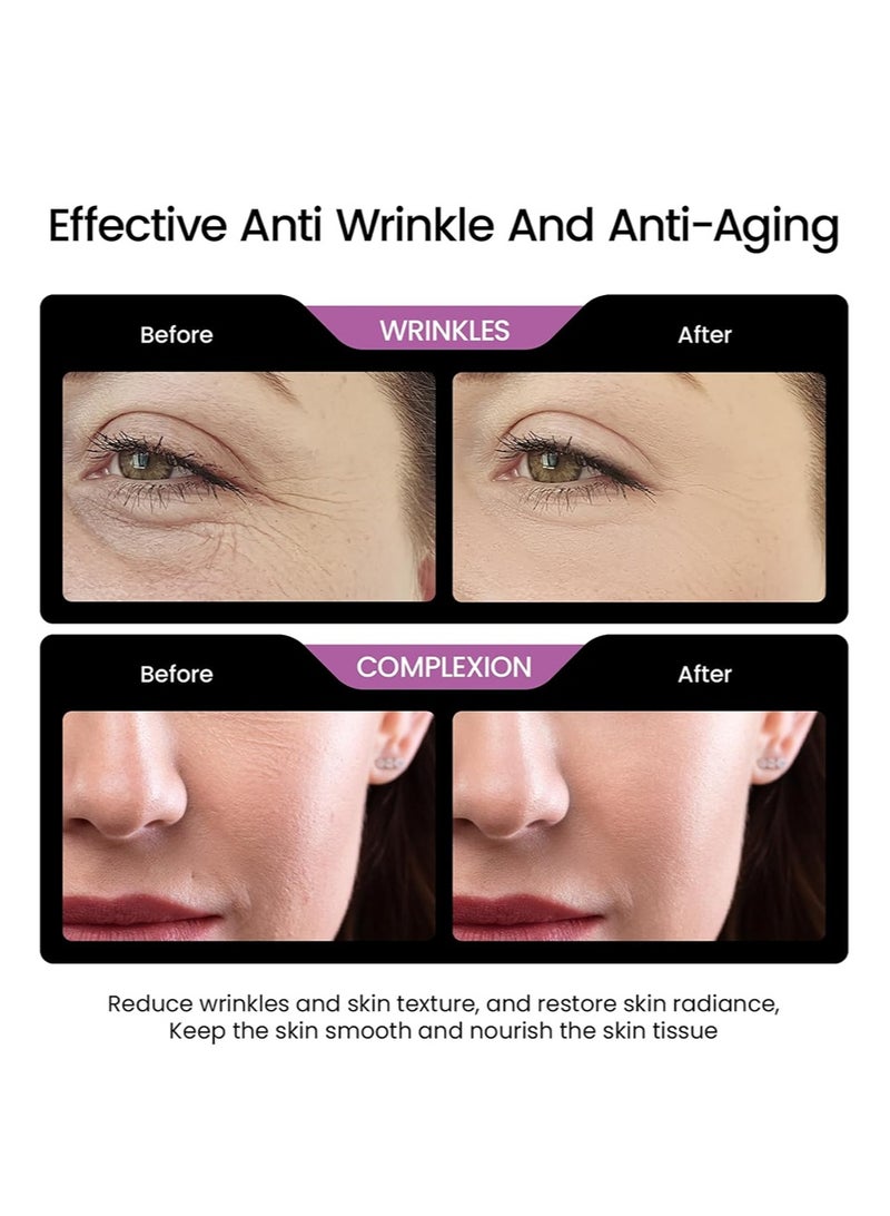 وايلد سيروم الريتينول بزيت الباكوتشيول الطبيعي بديل للوجه: زيت الباكوتشيول مع فيتامين ب5 وحمض الهيالورونيك بنسبة 2% يقلل من البقع السوداء مناسب للنساء والرجال - Image 3