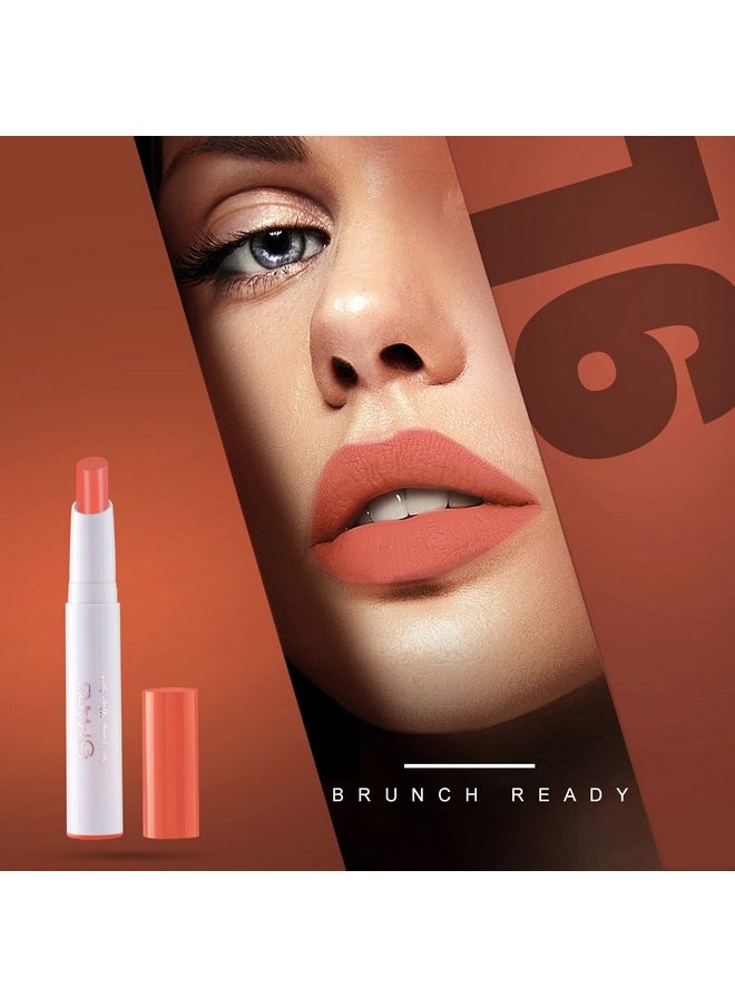 Mars - MARS Matte Non-Transfer Butter Smooth Lipstick | Up to 12 Hours Long Lasting | Smudge Proof and Waterproof Lipstick for Women (3.5 gm) (16-Brunch Ready) - Image 1