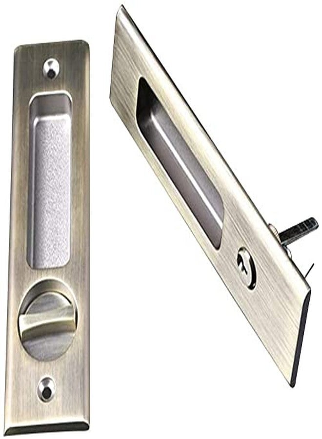 CCJH Bronze Sliding Door Lock - Invisible Locks for Wooden Doors (Bronze) - Image 2