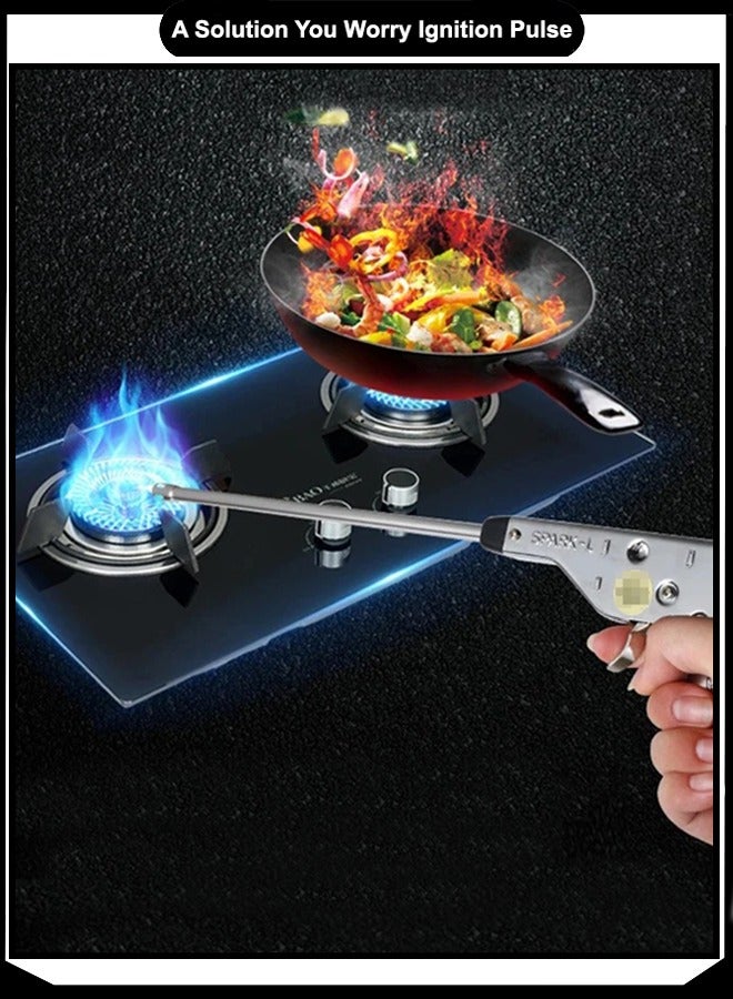 A TO Z SPARK-L Japanese Gas Lighter – 30,000 Shots, 27.5 cm Reach , Stainless Steel, No Battery or Flint – Ideal for Stove, BBQ Grill, Gas Heaters, and Campfires - Image 3