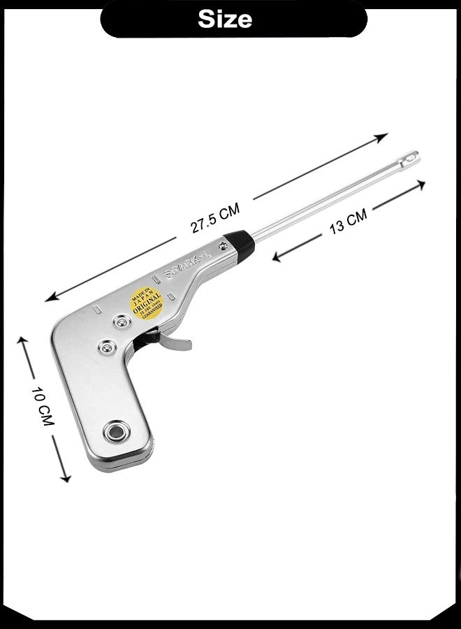 A TO Z SPARK-L Japanese Gas Lighter – 30,000 Shots, 27.5 cm Reach , Stainless Steel, No Battery or Flint – Ideal for Stove, BBQ Grill, Gas Heaters, and Campfires - Image 5