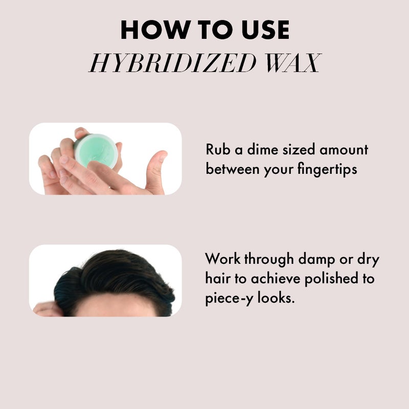 Hanz de Fuko Hybridized Wax â€“ Premium Menâ€™s Hair Styling Wax for a Medium Hold, Satin Shine Finish â€“ Perfect Product for Medium Length Hairstyles, Works for All Hair Types â€“ 2 oz, Travel Size - Image 2