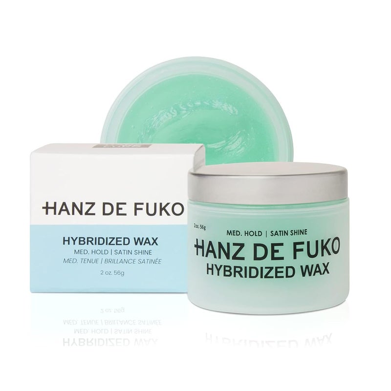Hanz de Fuko Hybridized Wax â€“ Premium Menâ€™s Hair Styling Wax for a Medium Hold, Satin Shine Finish â€“ Perfect Product for Medium Length Hairstyles, Works for All Hair Types â€“ 2 oz, Travel Size - Image 1