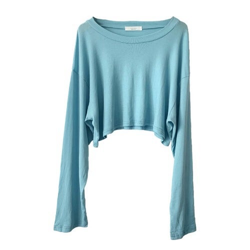 On the same day, 100 Korean womens dresses recommended a beautiful conch color short long sleeve T-shirt jacket Ivory - Image 2