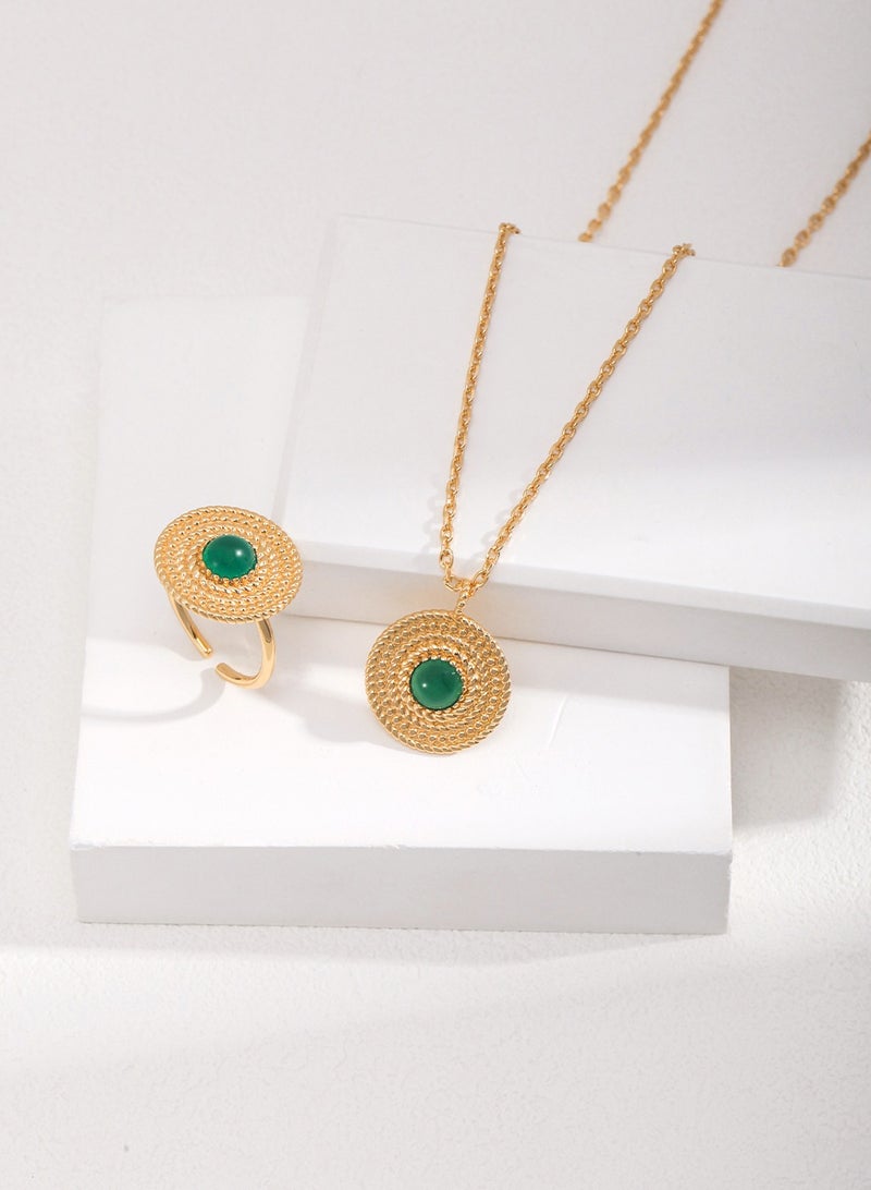 Vintage gold/sterling silver necklace length adjustable necklace pendant for women girls gifts - Image 4