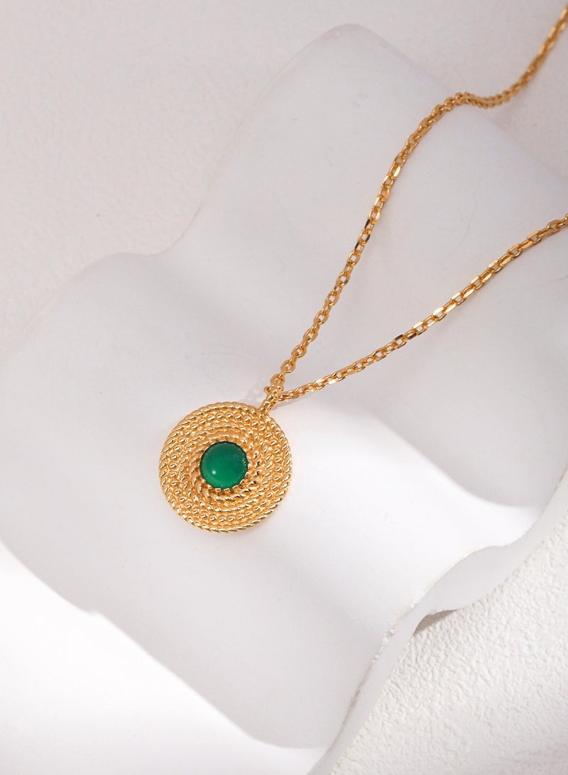 Vintage gold/sterling silver necklace length adjustable necklace pendant for women girls gifts - Image 3