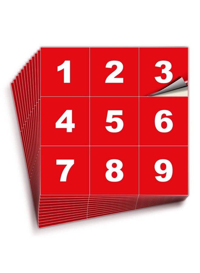 iSYFIX Red Consecutive Number Stickers - 1 To 100, 2-Inch, 1 Set - Vinyl Self Adhesive Premium Decal, Ideal For Inventory, Storage, Organizing, Boxes, Bins, Toolbox, Lockers & More, Indoor/Outdoor  - Image 1