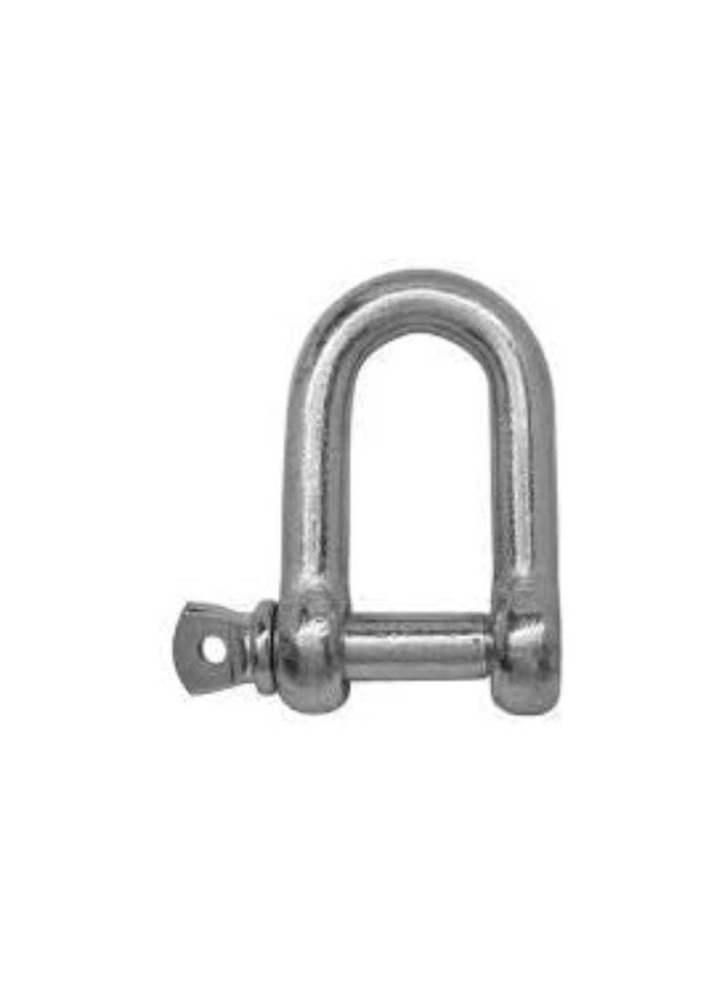 KNP KNP GI D-Shackle Euro Type Hook (100g) is a heavy-duty wire rope fastener designed for secure lifting, rigging, and fastening applications.  - Image 1