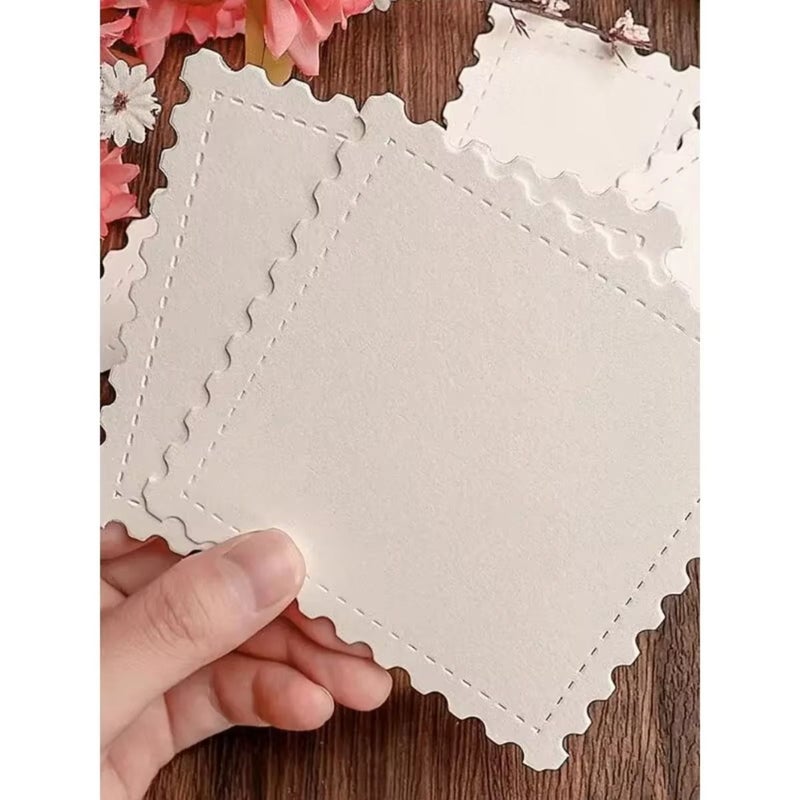 25 Sheets Hand Painted Stamp Shaped Watercolor Paper 3.94 3.94 Inch for Scrapbooking - Image 4