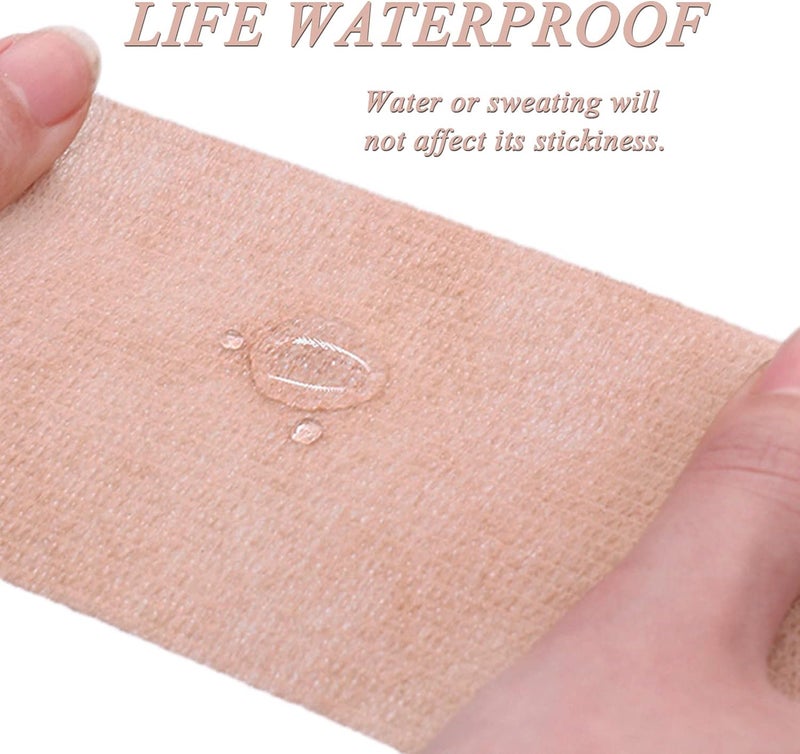 HerMia Cohesive Medical Tape Self Adhesive Bandages Variety Pack Breathable Waterproof Elastic Athletic NonWoven Bandage 8 Rolls Sports Wrap Tape for Wrist and Ankle - Image 5