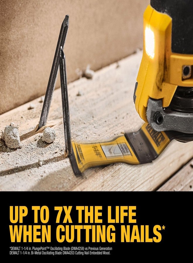 DEWALT 1 1/4' PLUNGEPOINT Oscillating Tool Blade, General Purpose Blade, 10 Pack (DWA4258B) - Image 5