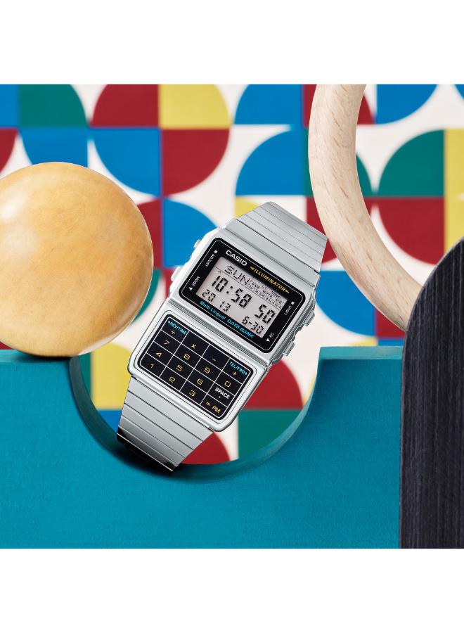 CASIO Men's Stainless Steel Digital Watch DBC-611-1DF - 33.2 mm - Image 2