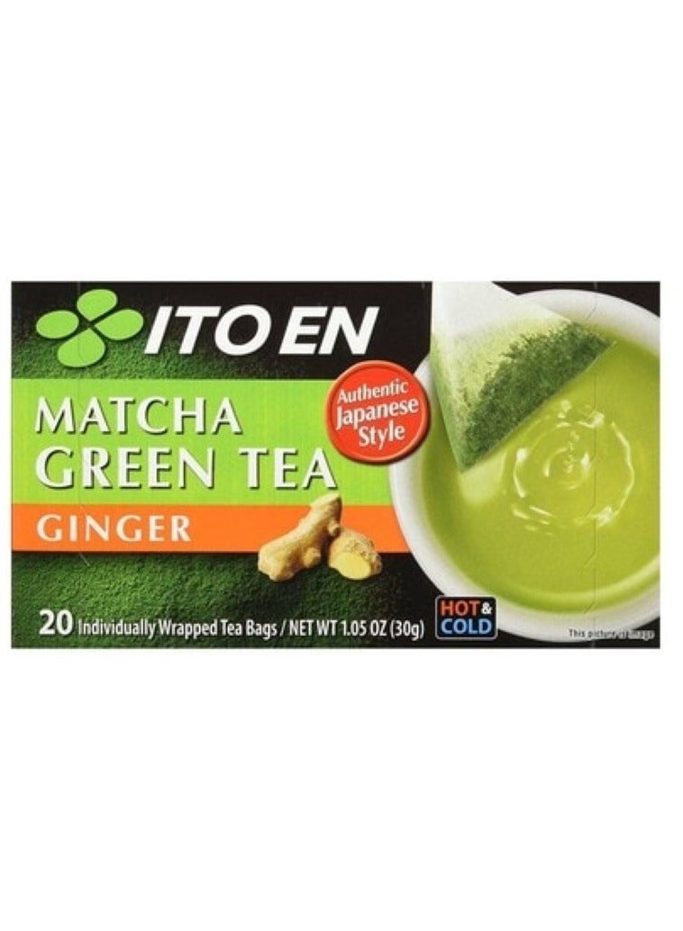 Ito En Matcha Green Tea Ginger 20 Tea Bags - Image 5