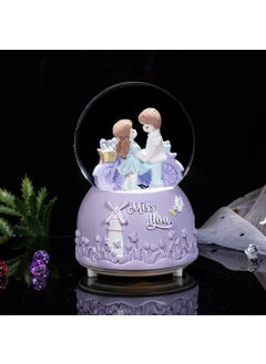 Mis You Medium Size Lighted Musical Snow Globe