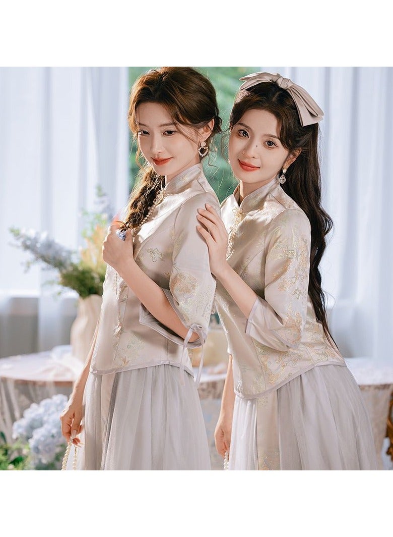 KUYING New Fashionable and Elegant Bridesmaid Dress - Image 4