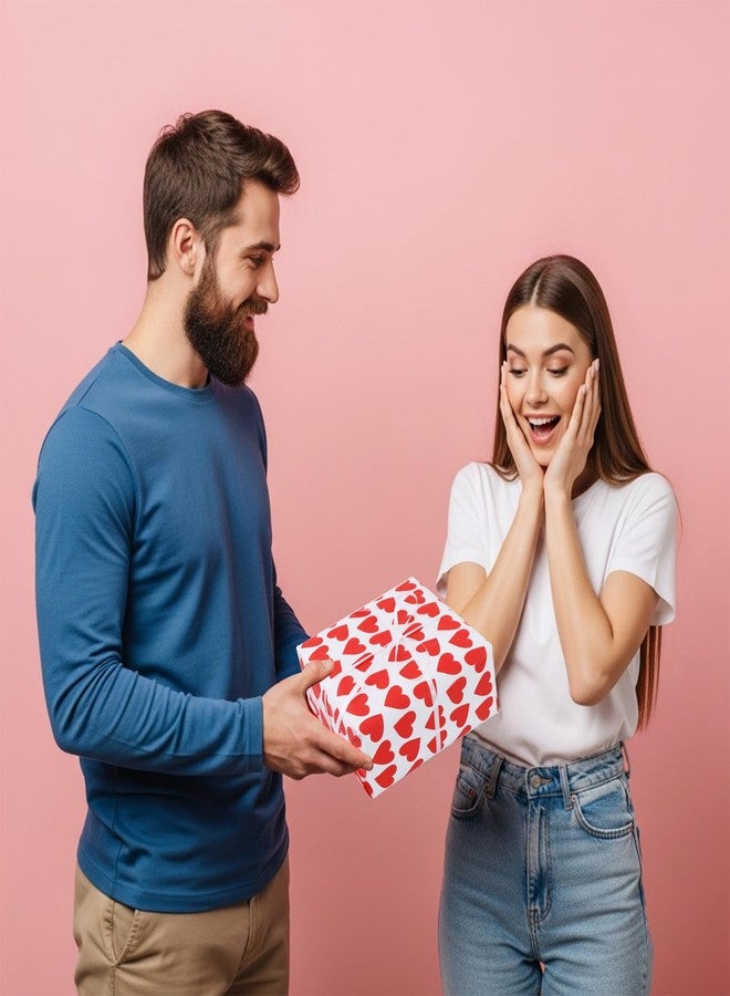 BEISHIDA Red Heart Tissue Paper Bulk,Wrapping Tissue Paper for Gift Bags, 14 x 20 Inch Gift Wrap for Valentines，Mother's Day，Birthday，Wedding，DIY Crafts Holiday Flowers-50 Sheets - Image 4