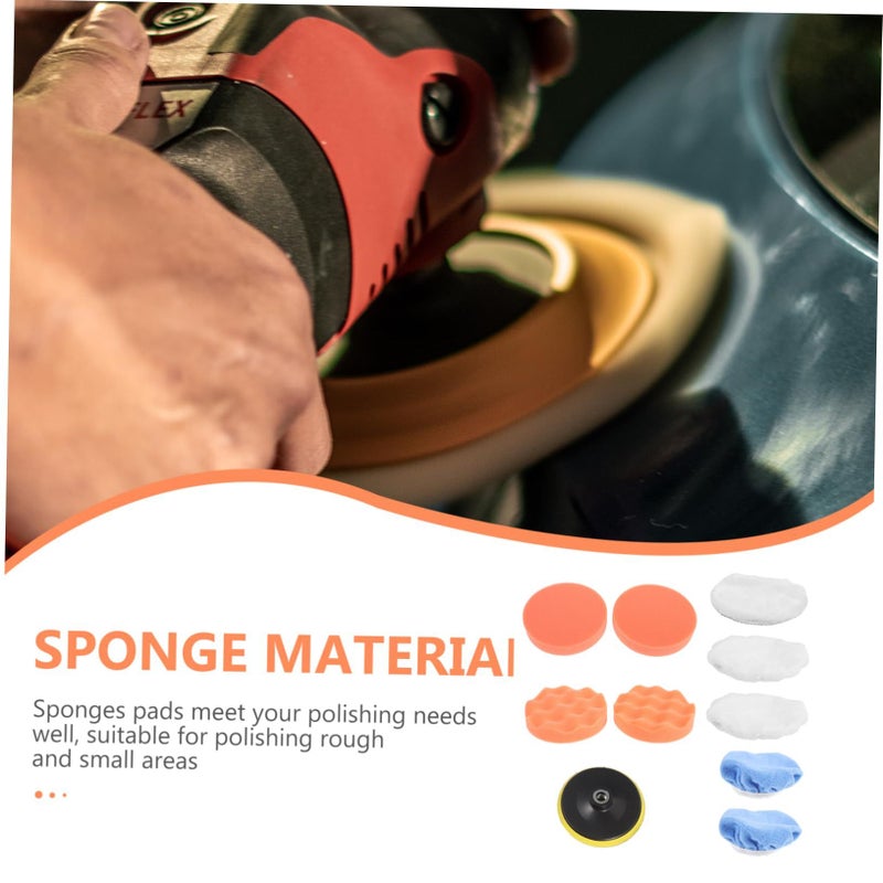 10pcs Car Detailing Polishing Machine Accessories Kit Buffing Pads Drill Attachment - Image 5