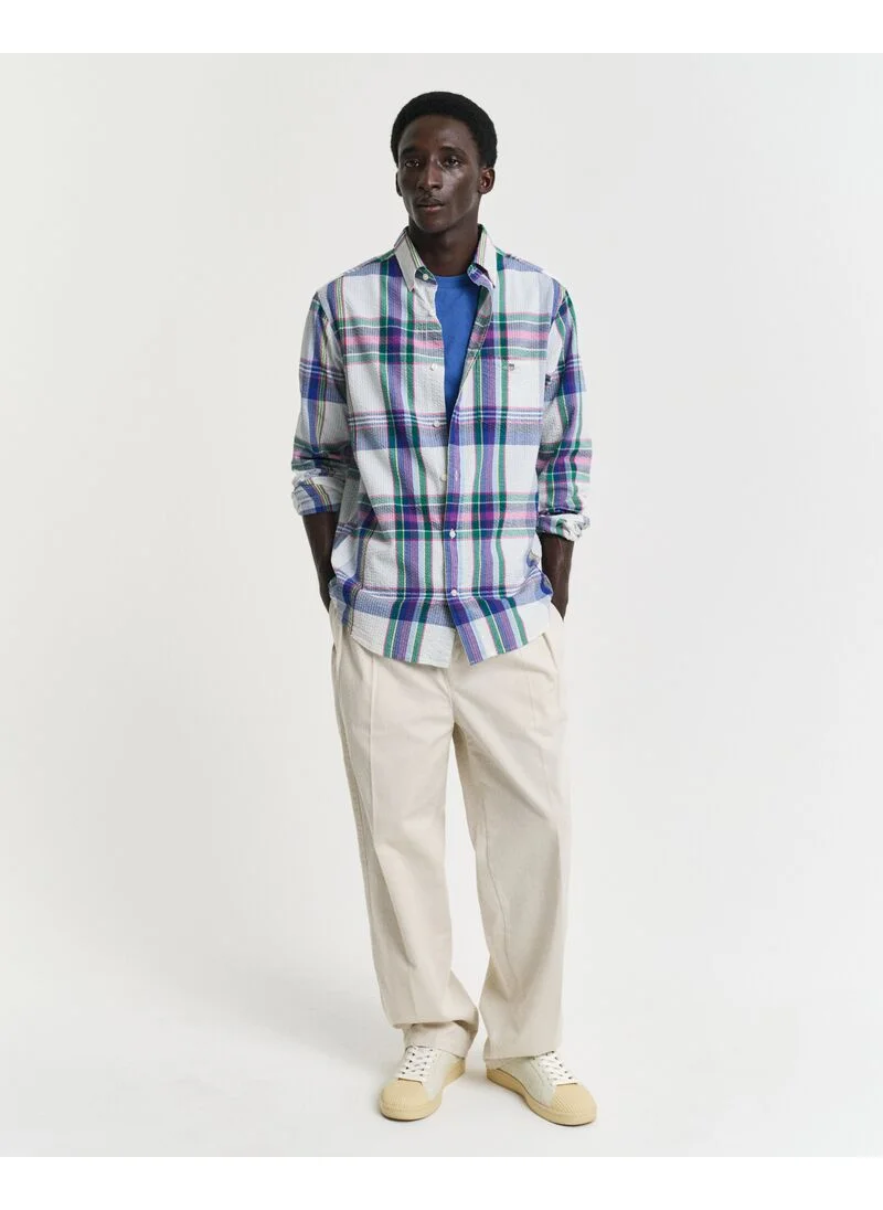 غانت Gant Regular Seersucker Madras Shirt