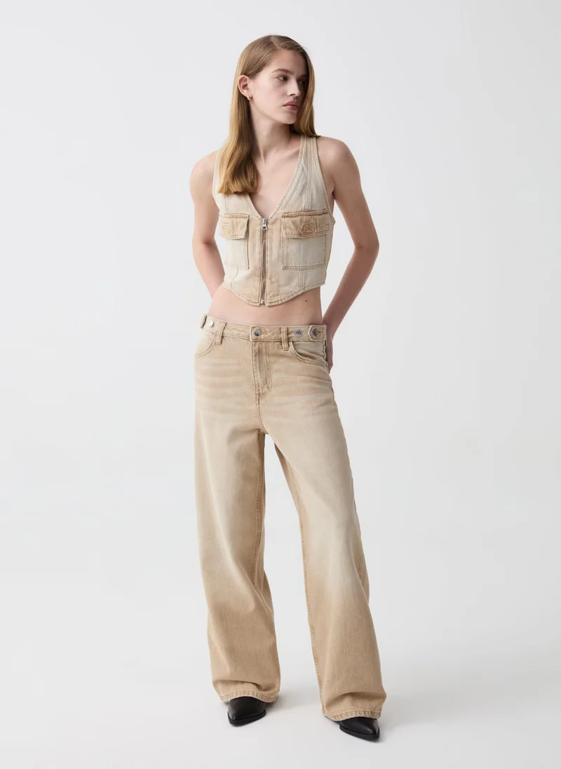 او في اس Straight-Fit Jeans With Ties