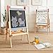 WINGYZ 3in1 Art Easel for Kids Sturdy Pine Wood Easel with Magnetic Whiteboard Chalkboard 400 Paper Roll Foldable Adjustable Heights for Ages 212 Complete ToolFree Art Station - Image 3