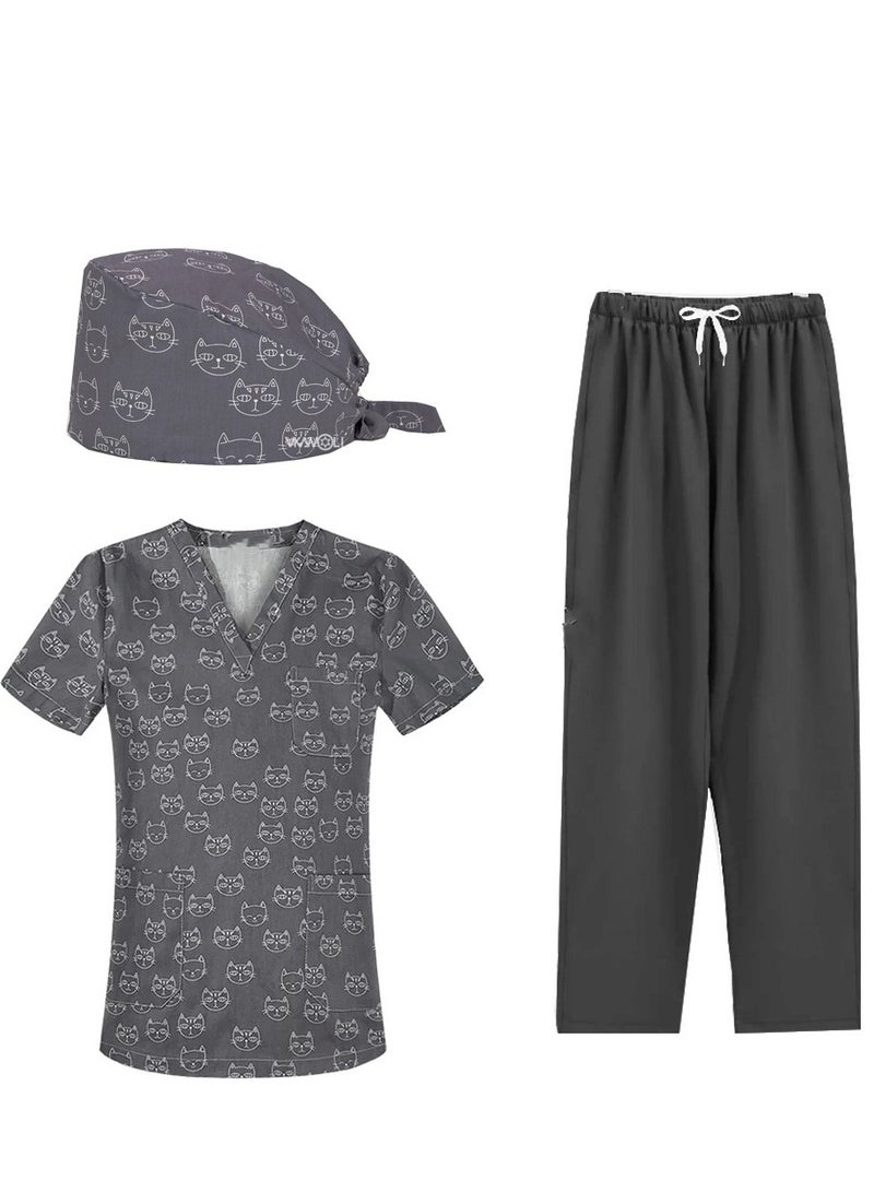 Gasin Unisex Cartoon Matte Frosted Uniform Set. - Image 1