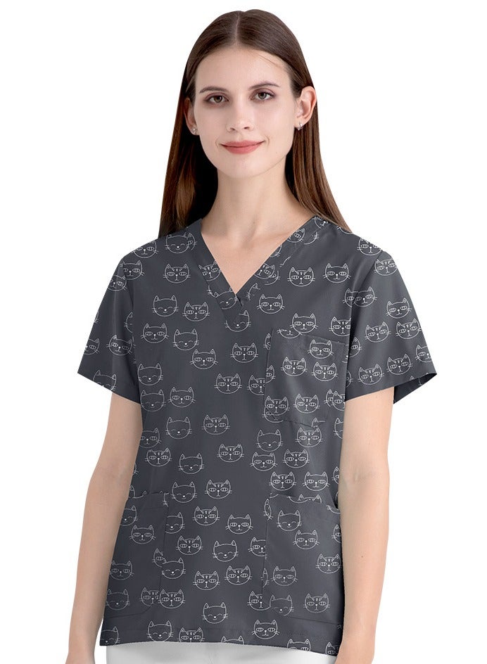 Gasin Unisex Cartoon Matte Frosted Uniform Set. - Image 2