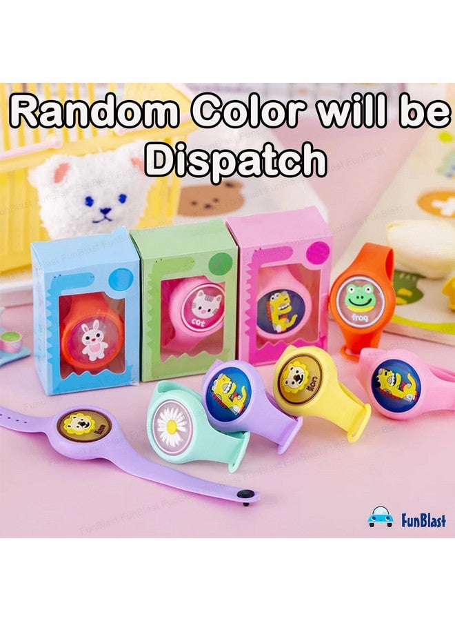 فنبلاست سوار معصم مضيء من فن بلاست للأطفال - مجموعة من 6 قطع أساور معصم للأطفال للأولاد والبنات، سوار لطيف مع سوار معصم مضيء LED، هدية إرجاع للأطفال - عشوائي (مجموعة من 6 قطع - عشوائي) - Image 4