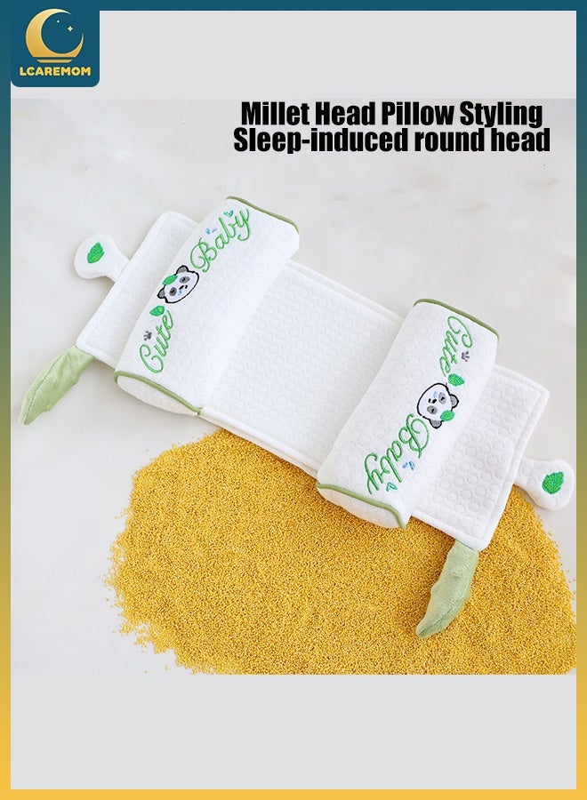LCAREMOM Baby Head Shaping Pillow, Toddler Head Pillow, Flat Head Baby Pillow, Adjustable Distance, Soft Newborn Pillow to Prevent Flat Head,  Breathable and Washable, for Newborns and Infants - Image 2