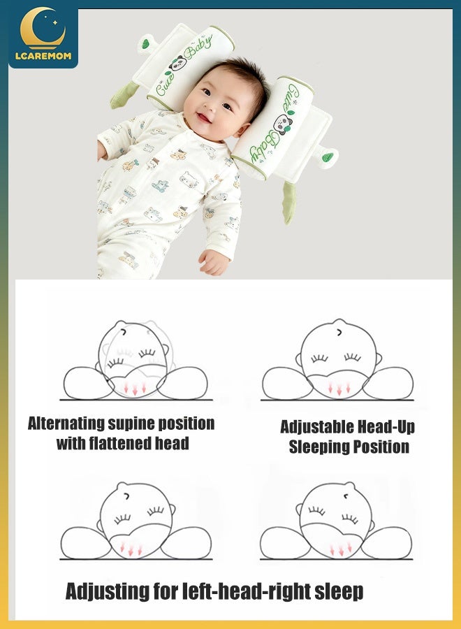 LCAREMOM Baby Head Shaping Pillow, Toddler Head Pillow, Flat Head Baby Pillow, Adjustable Distance, Soft Newborn Pillow to Prevent Flat Head,  Breathable and Washable, for Newborns and Infants - Image 5