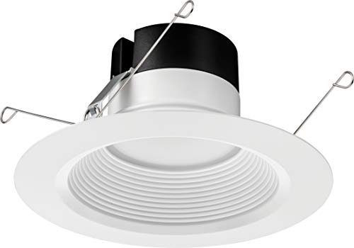 Juno E Series 5"/6" LED Ceiling Light, Baffle Trim Recessed Lighting with 5-in-1 Switchable White Color, 900 Lumens, Wet Rated LED Downlight, Dimmable, White - Image 2