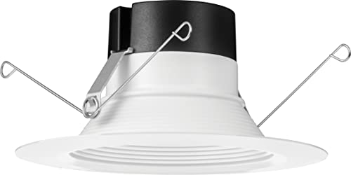 Juno E Series 5"/6" LED Ceiling Light, Baffle Trim Recessed Lighting with 5-in-1 Switchable White Color, 900 Lumens, Wet Rated LED Downlight, Dimmable, White - Image 4