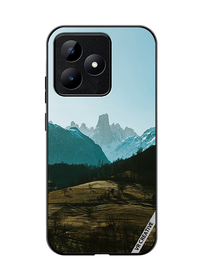 VR CREATIVE Protective Case Cover For Realme C53 Green Hills Design Multicolour - Image 1