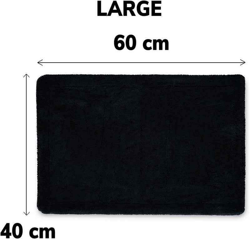 شاينيكس برو قطعة قماش من الألياف الدقيقة للسيارة - بيغ دادي 1500 GSM كبيرة (60x40 سم) من الألياف الملتوية لتنظيف السيارة - تصميم بدون حواف مع كومة ناعمة وقطعة قماش خالية من الوبر للتجفيف والتفصيل (أسود) - Image 5